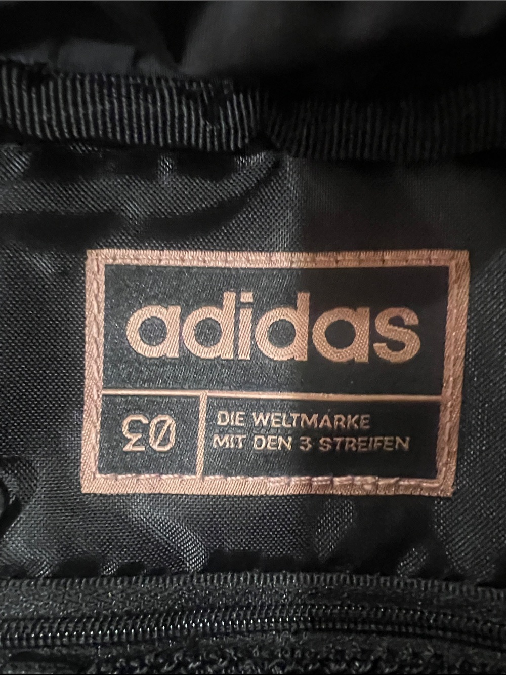 adidas Black Mini Backpack with Rose Gold Trim - Picture 2 of 11